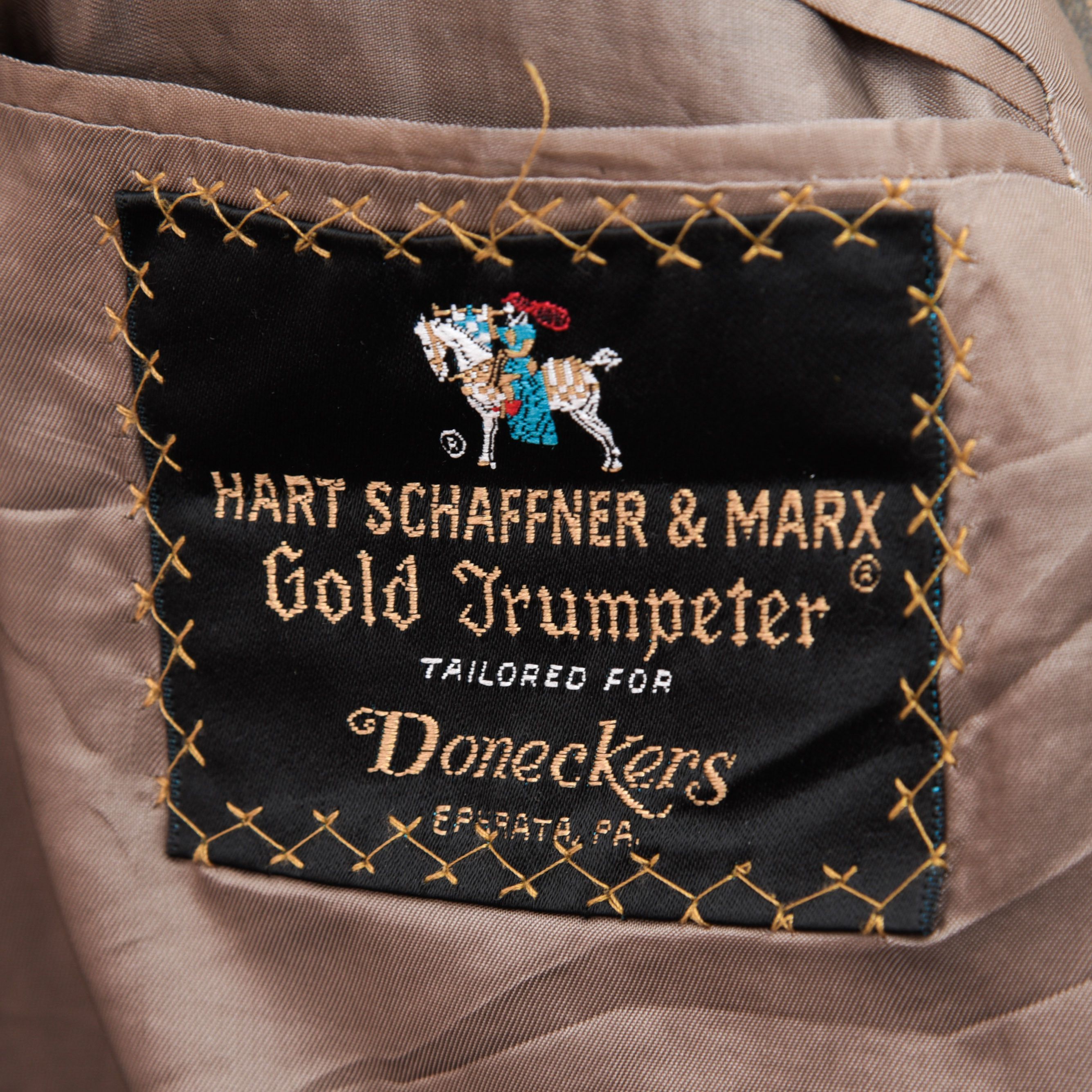 Hart Schaffner Marx HART SCHAFFNER & MARX Wool Pinstriped Blazer Jacket Coat Size 42R - 8 Thumbnail