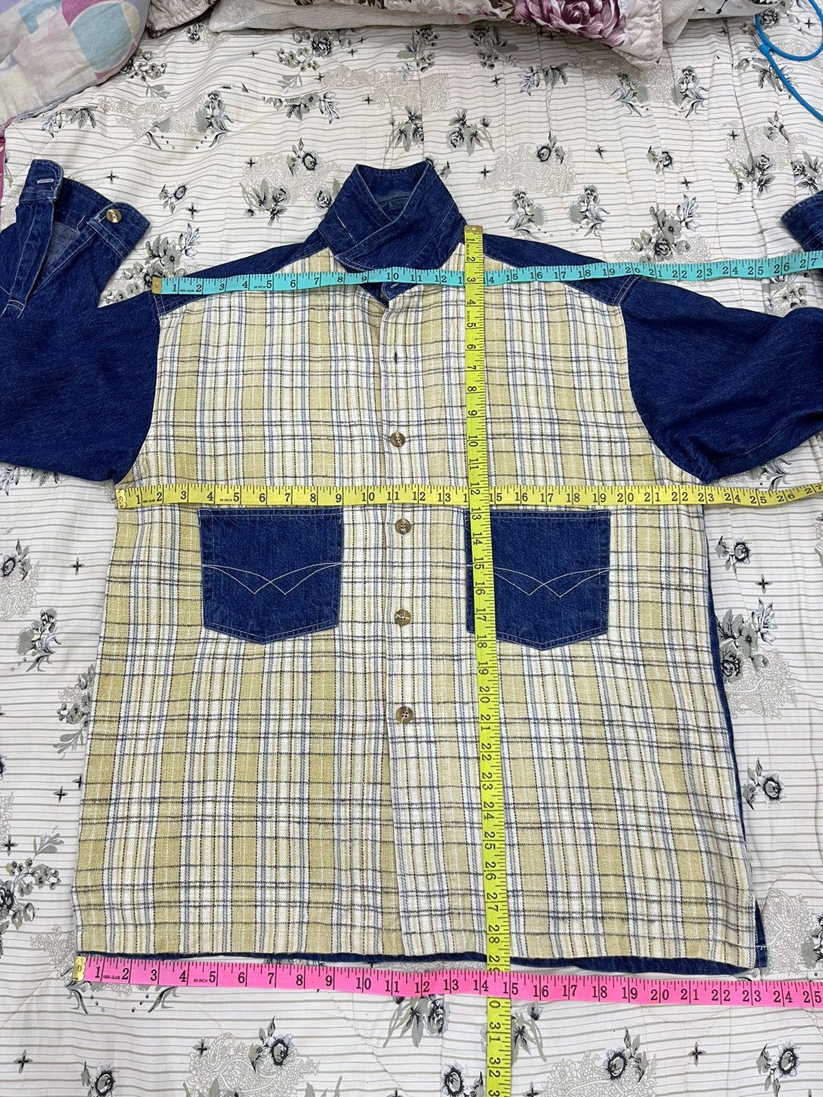Japanese Brand (ii). L.A TIMES WESTERN COLAR JEANS SHIRT Size US M / EU 48-50 / 2 - 9 Thumbnail