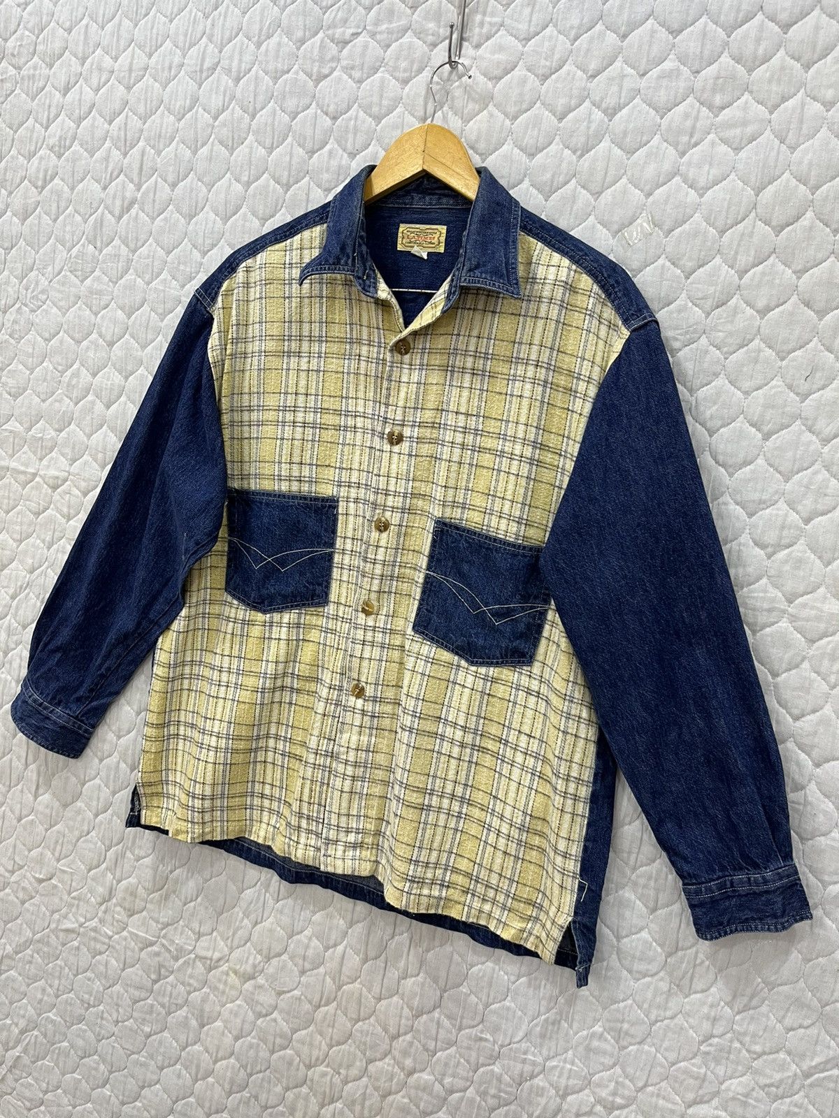 Japanese Brand (ii). L.A TIMES WESTERN COLAR JEANS SHIRT Size US M / EU 48-50 / 2 - 3 Thumbnail
