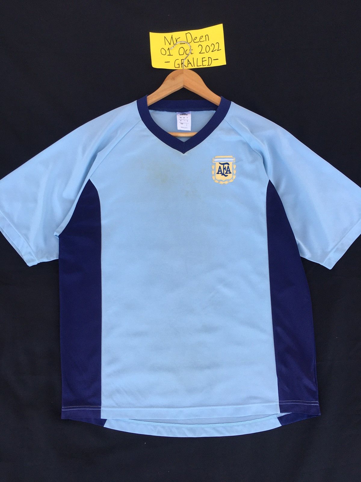 Adidas Rare Vtg Argentina adidas soccer jersey AFA 2002 Size US L / EU 52-54 / 3 - 3 Thumbnail