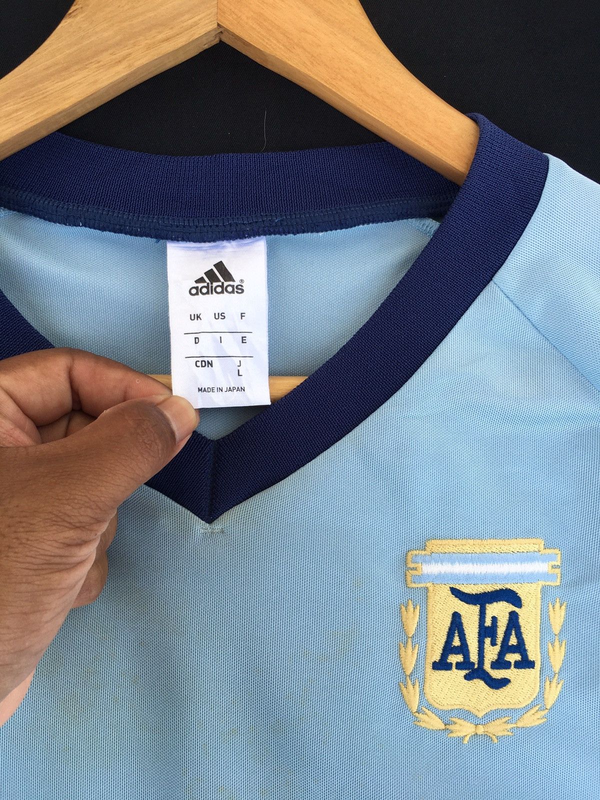 Adidas Rare Vtg Argentina adidas soccer jersey AFA 2002 Size US L / EU 52-54 / 3 - 8 Thumbnail