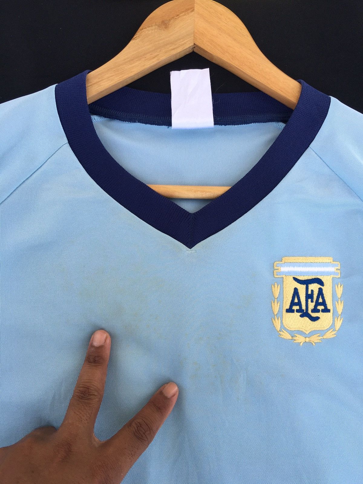 Adidas Rare Vtg Argentina adidas soccer jersey AFA 2002 Size US L / EU 52-54 / 3 - 10 Thumbnail