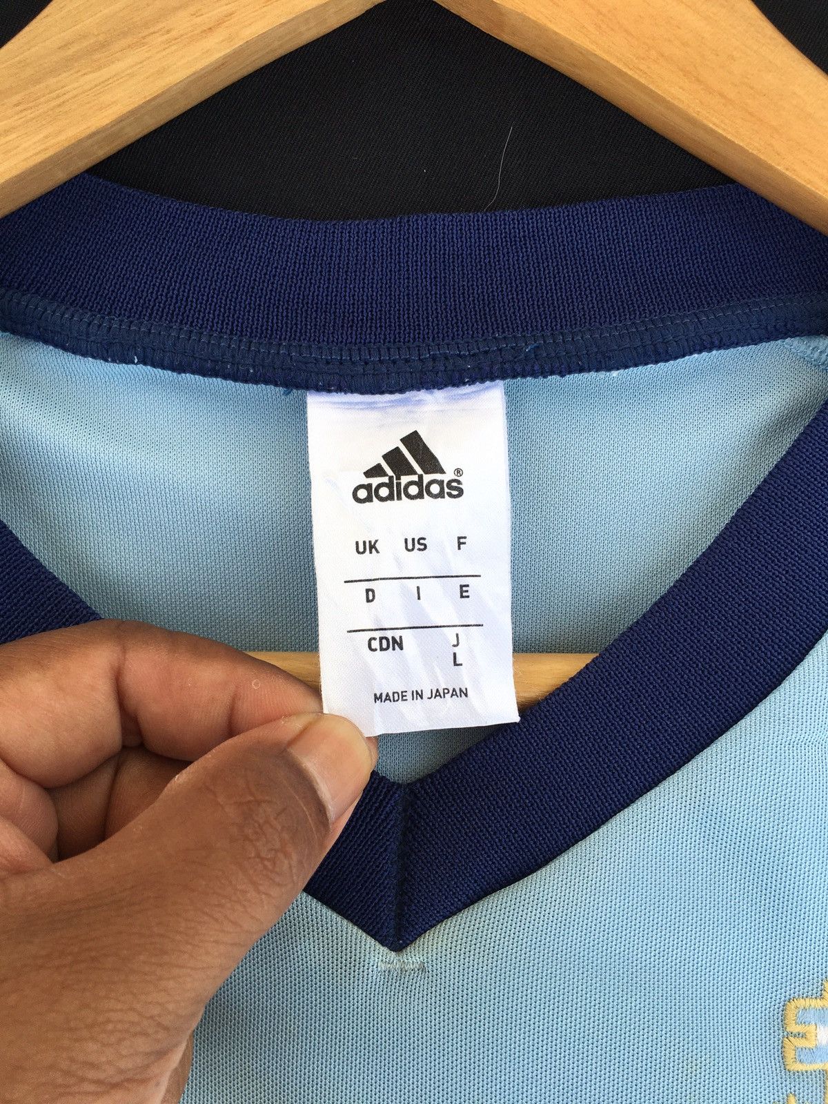 Adidas Rare Vtg Argentina adidas soccer jersey AFA 2002 Size US L / EU 52-54 / 3 - 9 Thumbnail