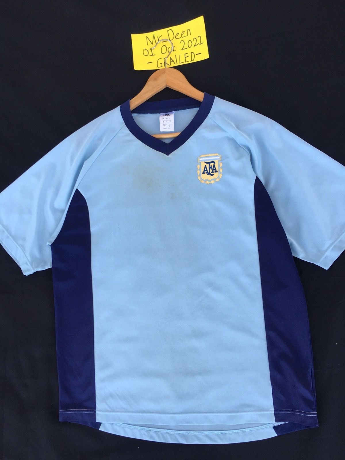 Adidas Rare Vtg Argentina adidas soccer jersey AFA 2002 Size US L / EU 52-54 / 3 - 5 Thumbnail