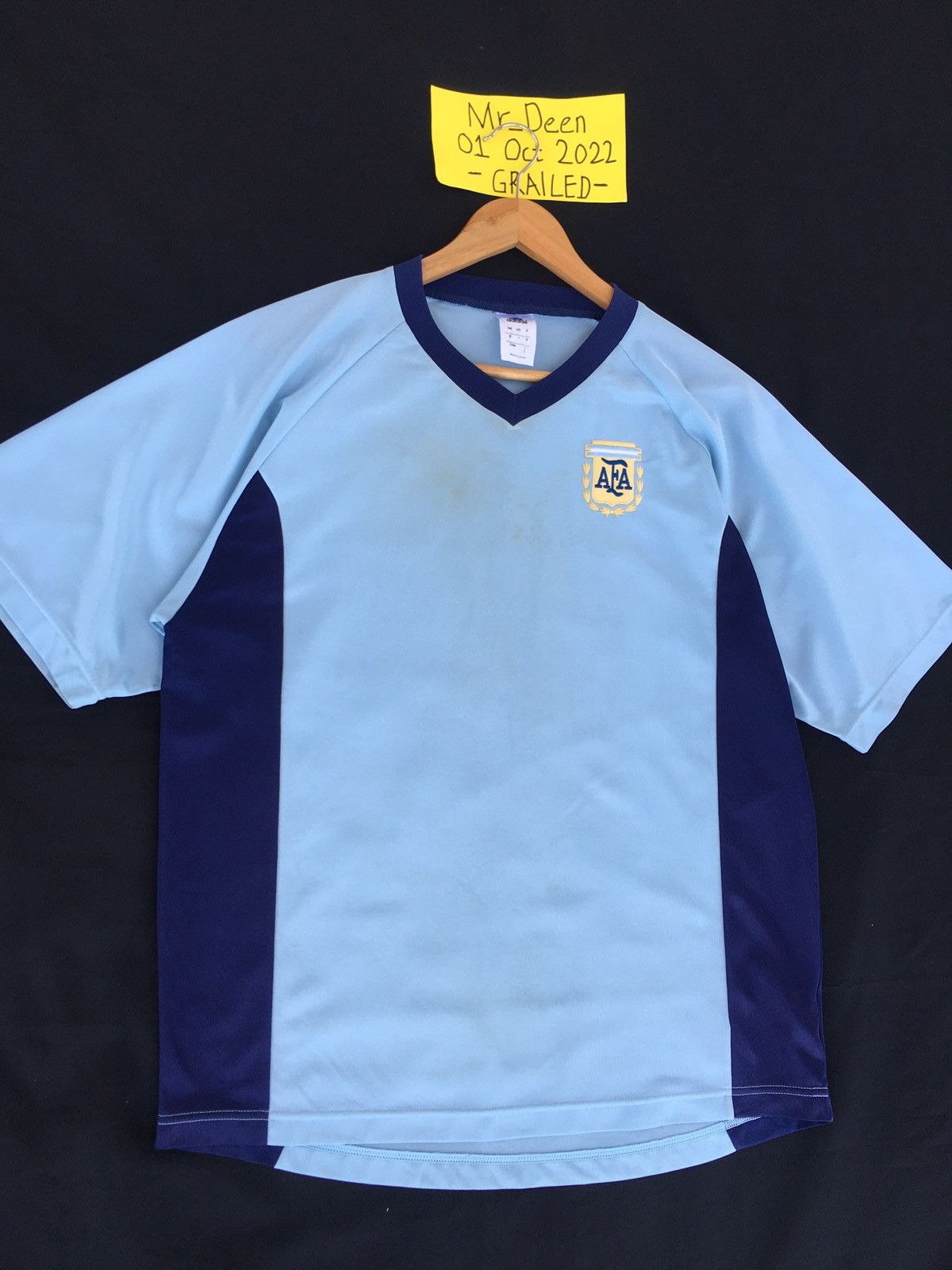 Adidas Rare Vtg Argentina adidas soccer jersey AFA 2002 Size US L / EU 52-54 / 3 - 4 Thumbnail
