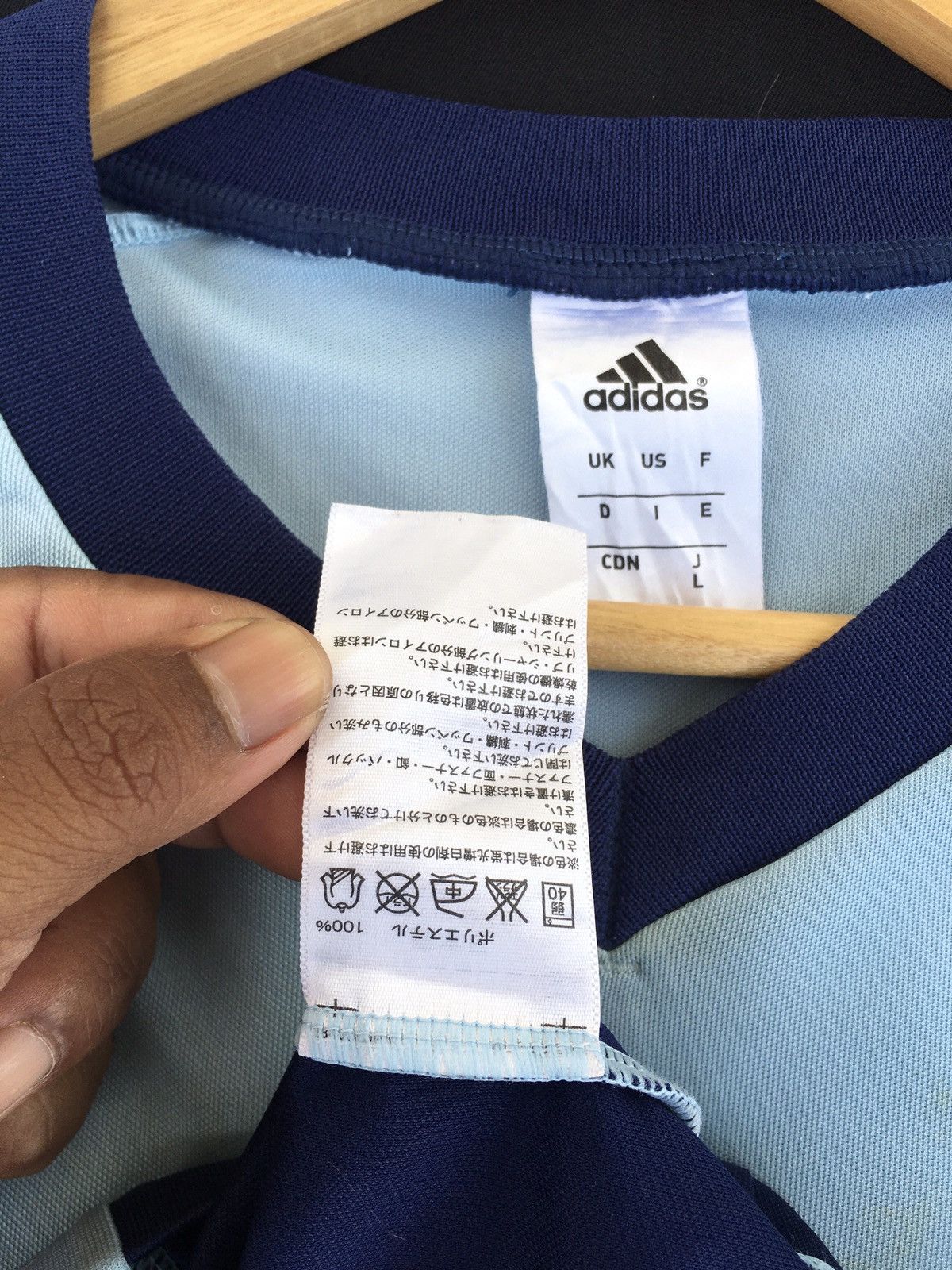 Adidas Rare Vtg Argentina adidas soccer jersey AFA 2002 Size US L / EU 52-54 / 3 - 13 Thumbnail
