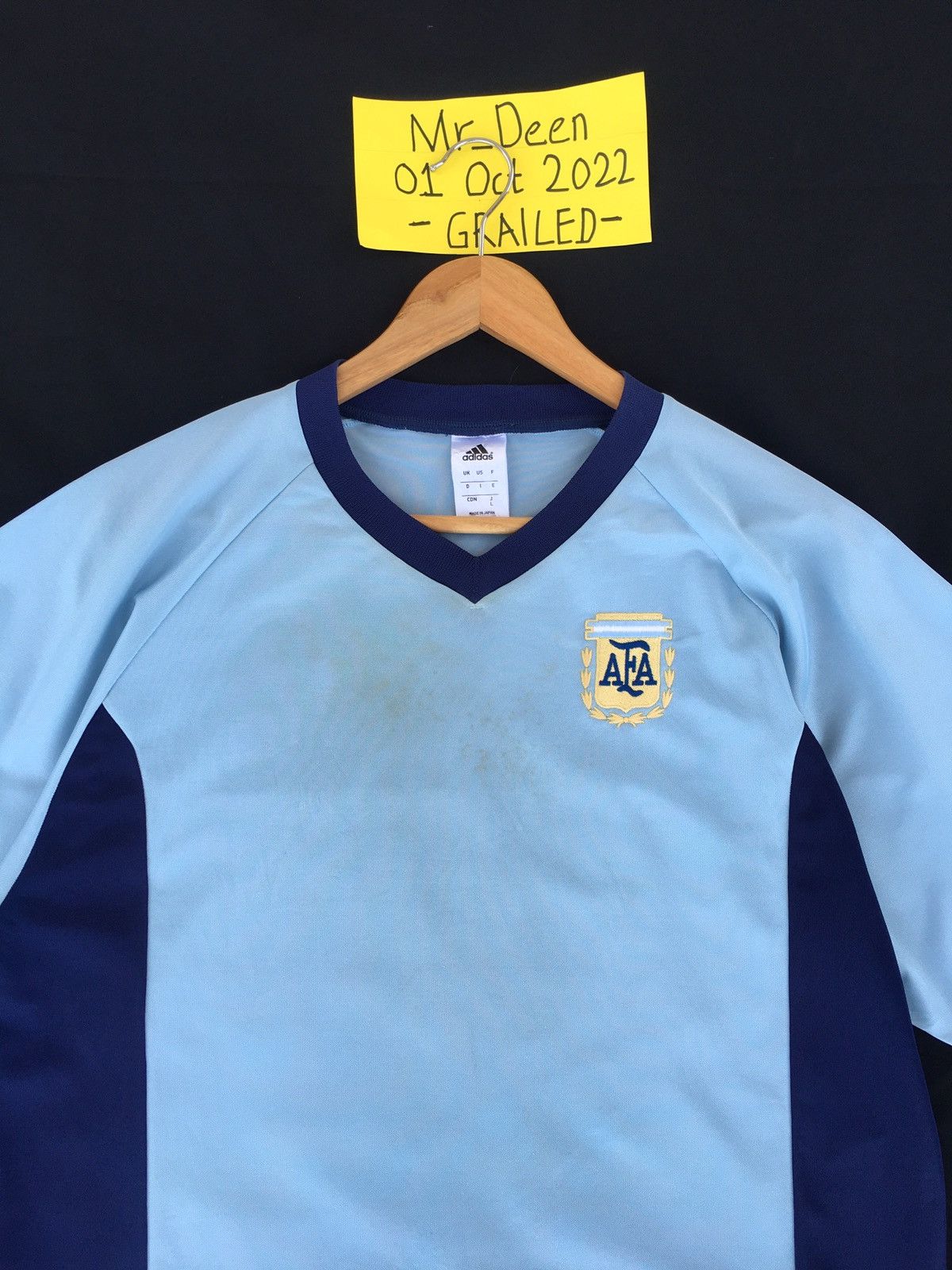 Adidas Rare Vtg Argentina adidas soccer jersey AFA 2002 Size US L / EU 52-54 / 3 - 1 Thumbnail