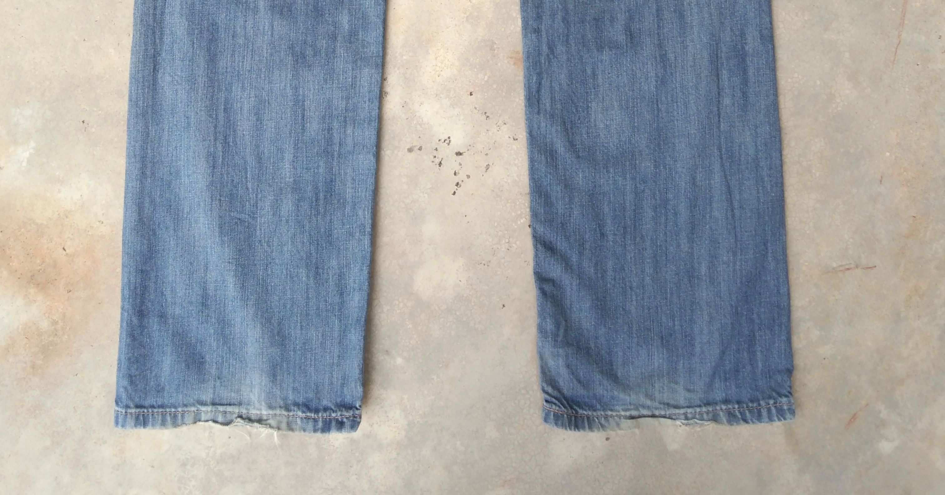 Jean × Levi's × Vintage Vintage Levis 505 Straight Leg Distressed Jeans 36x32 Size US 36 / EU 52 - 3 Thumbnail
