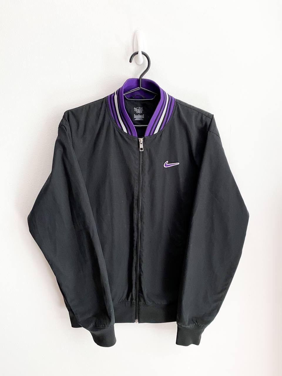 Nike Vintage Nike Athletic Swoosh Logo Bomber Jacket Size US M / EU 48-50 / 2 - 1 Thumbnail