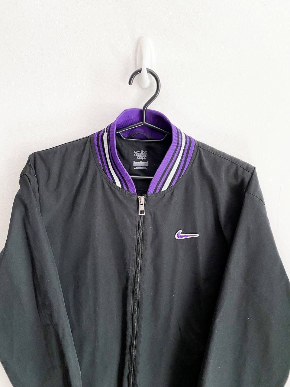 Nike Vintage Nike Athletic Swoosh Logo Bomber Jacket Size US M / EU 48-50 / 2 - 2 Thumbnail