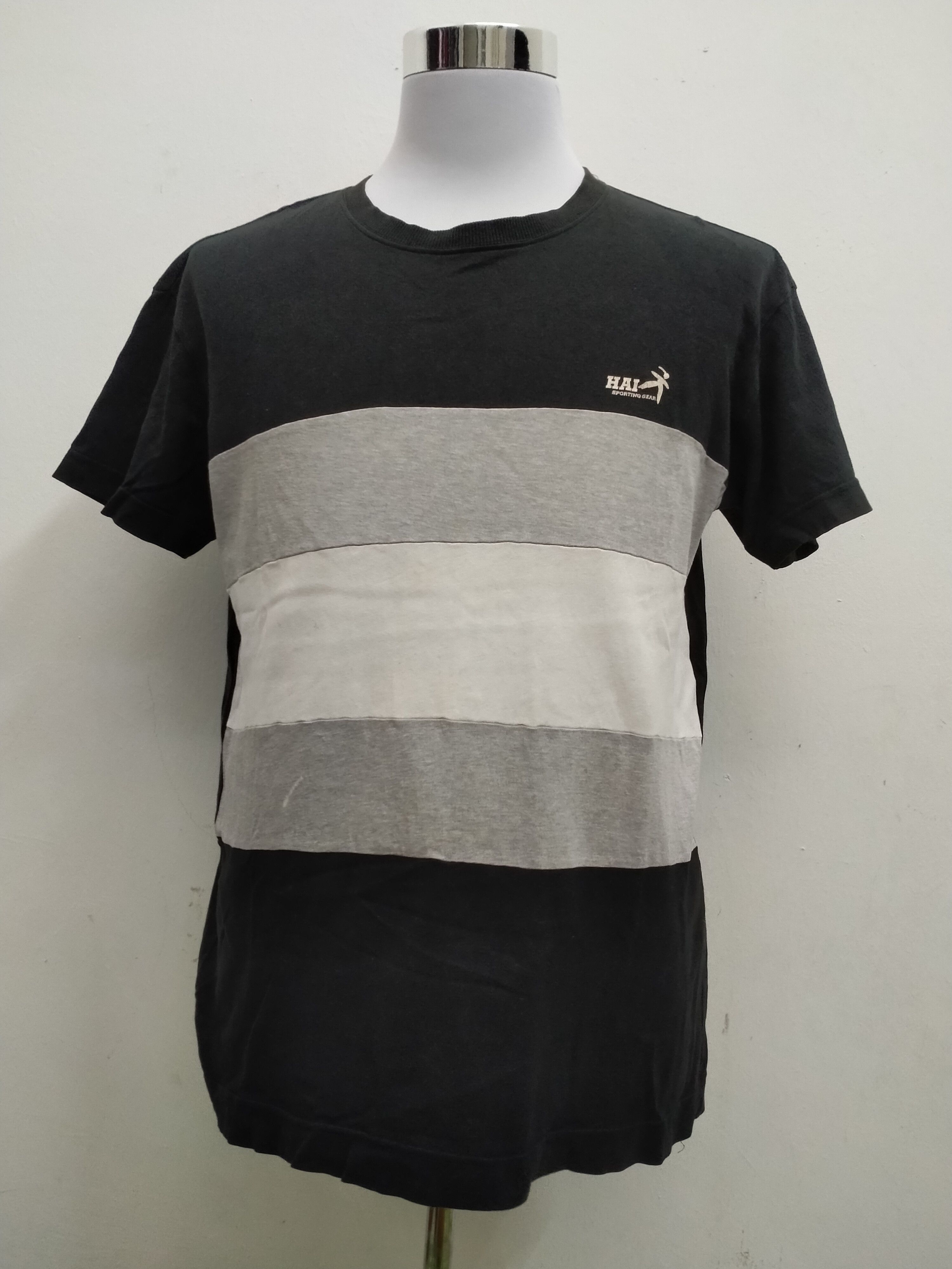 VINTAGE ISSEY MIYAKE TSHIRT NICE STRIPE DESIGN
