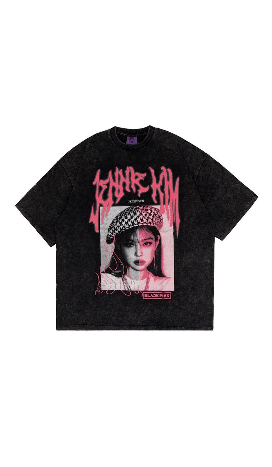 Band Tees × Vintage Bootleg Jennie Kim Washed Tshirt 