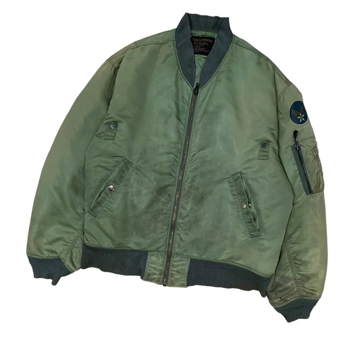 Vintage Vintage Machope MA-1 Army Air Force Bomber Jacket Size US M / EU 48-50 / 2 - 4 Thumbnail