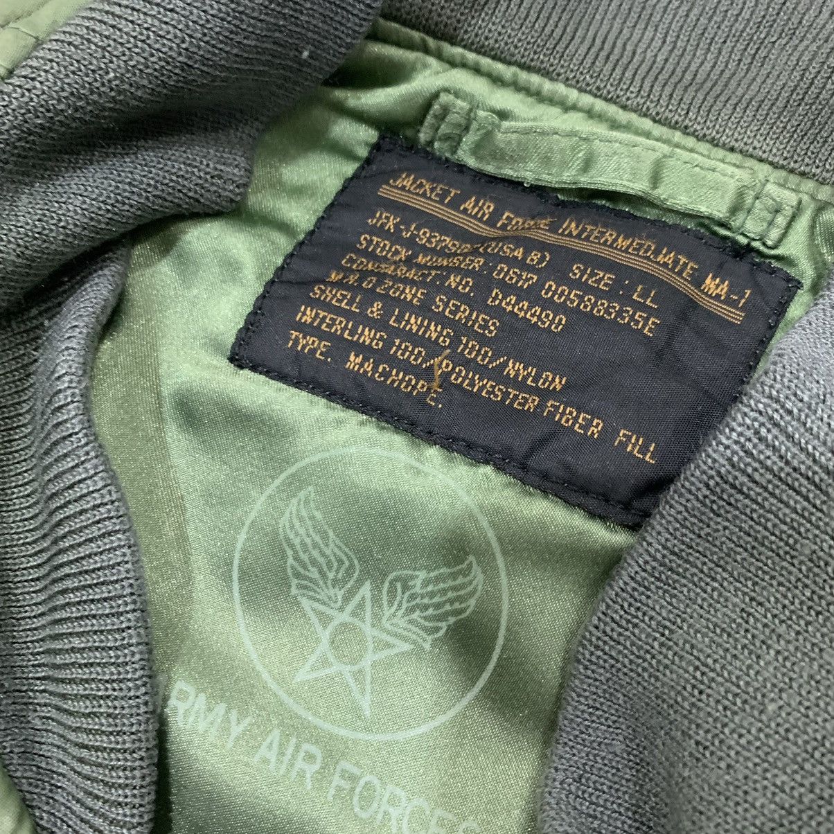 Vintage Vintage Machope MA-1 Army Air Force Bomber Jacket Size US M / EU 48-50 / 2 - 14 Thumbnail