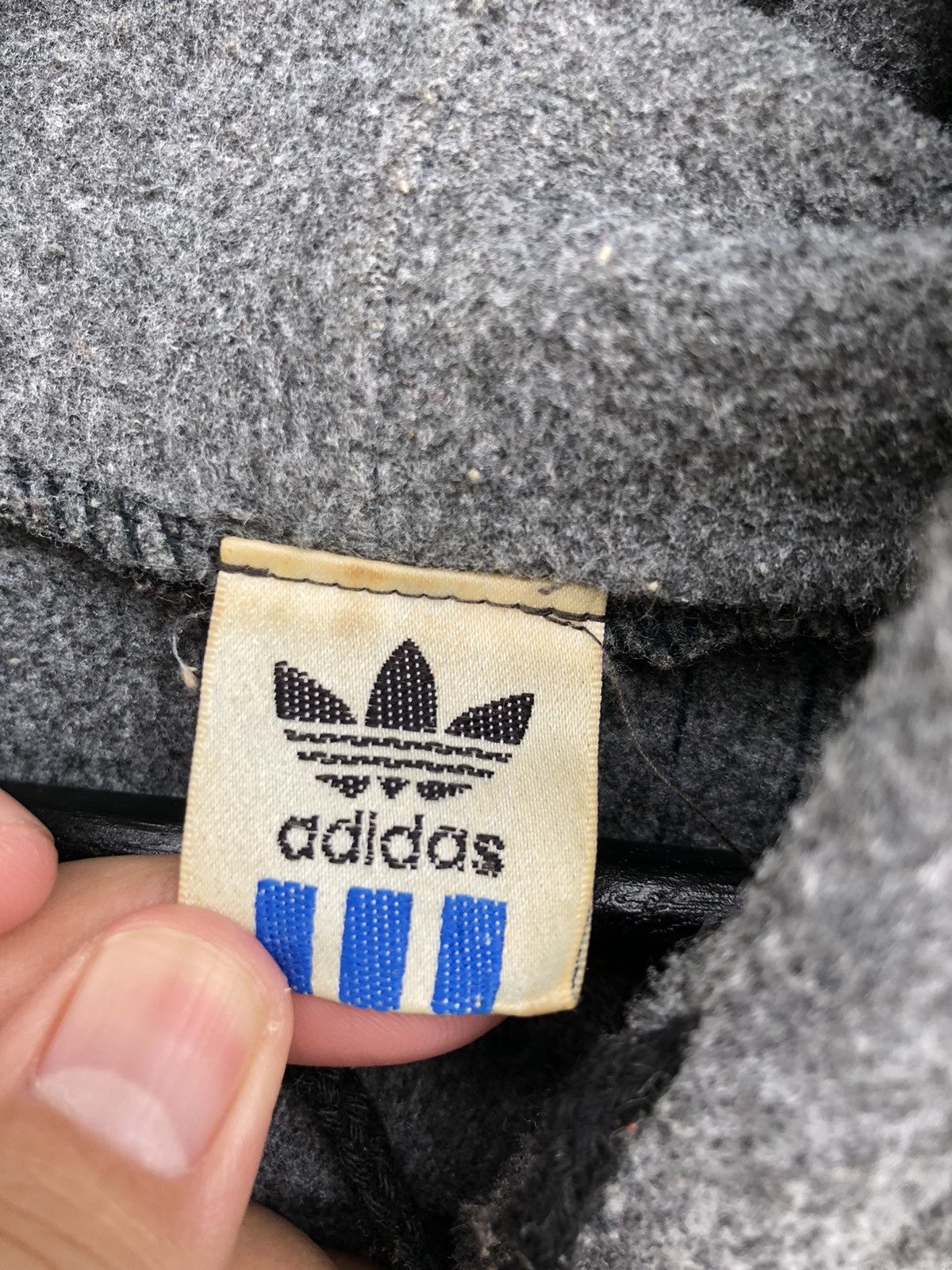 Adidas × Descente Vintage 90s Adidas Trefoil Fleece Hoodie Sweatshirt Size US M / EU 48-50 / 2 - 5 Thumbnail