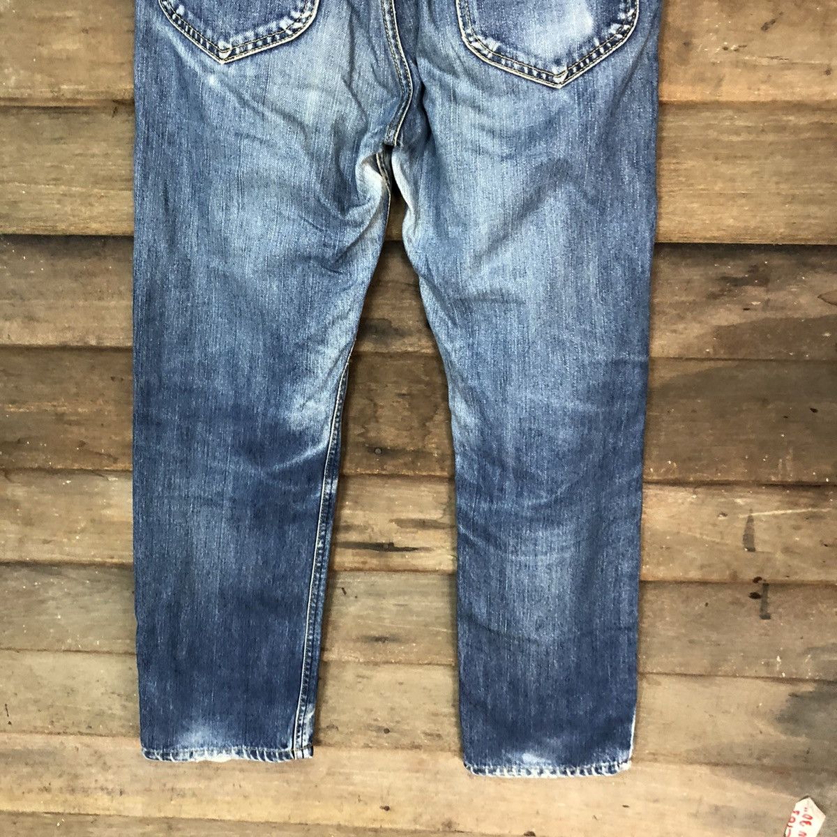 Lee Lee Blue vintage Distressed Denim Pants #5038 Size US 30 / EU 46 - 11 Thumbnail
