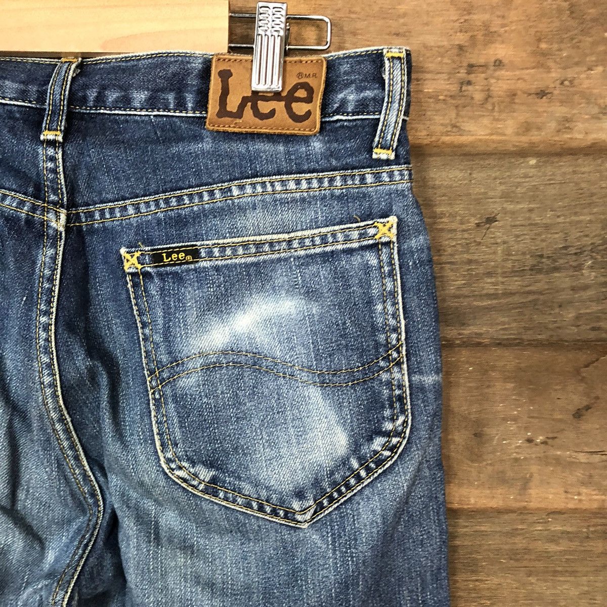 Lee Lee Blue vintage Distressed Denim Pants #5038 Size US 30 / EU 46 - 13 Thumbnail