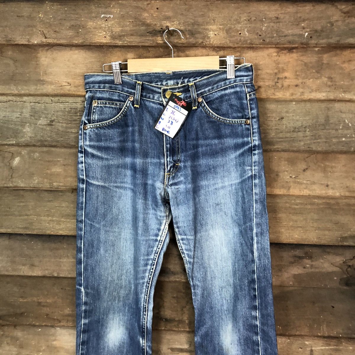 Lee Lee Blue vintage Distressed Denim Pants #5038 Size US 30 / EU 46 - 2 Thumbnail