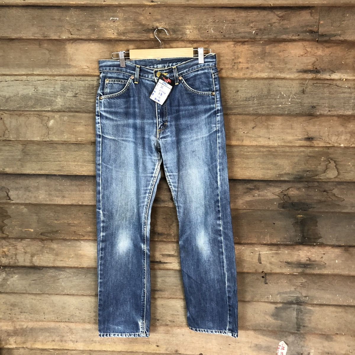 Lee Lee Blue vintage Distressed Denim Pants #5038 Size US 30 / EU 46 - 1 Thumbnail
