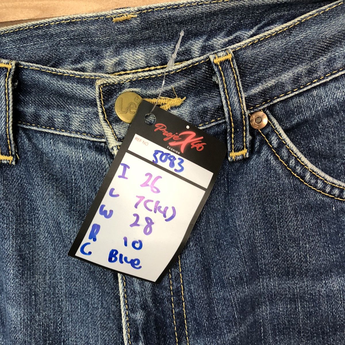 Lee Lee Blue vintage Distressed Denim Pants #5038 Size US 30 / EU 46 - 8 Thumbnail