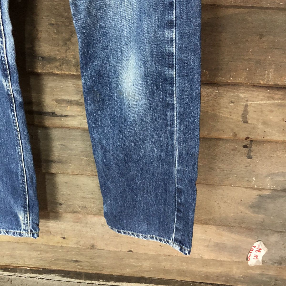 Lee Lee Blue vintage Distressed Denim Pants #5038 Size US 30 / EU 46 - 7 Thumbnail