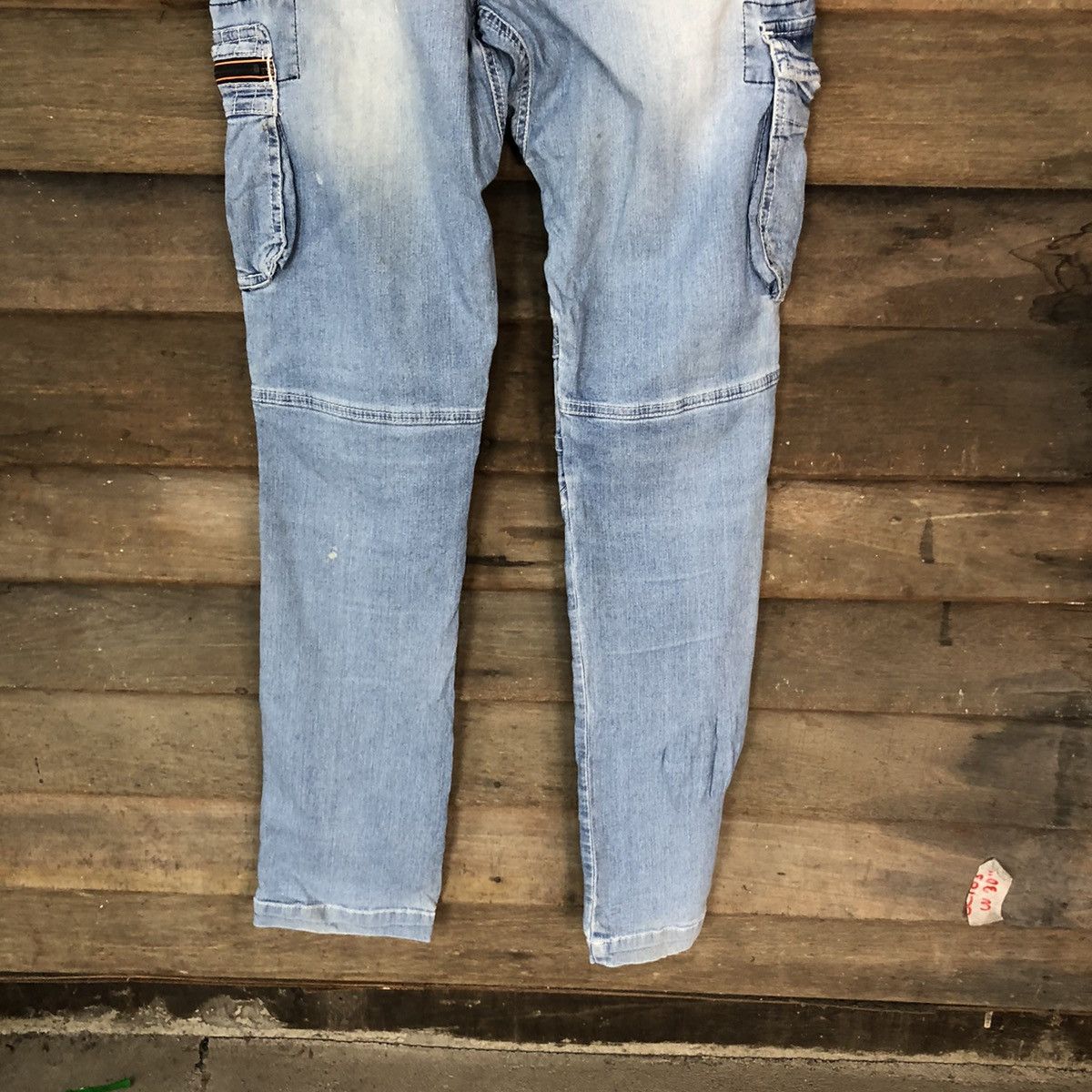 Japanese Brand Tora Blue thrashed dirty Distressed Denim Pants #5128 Size US 32 / EU 48 - 13 Thumbnail