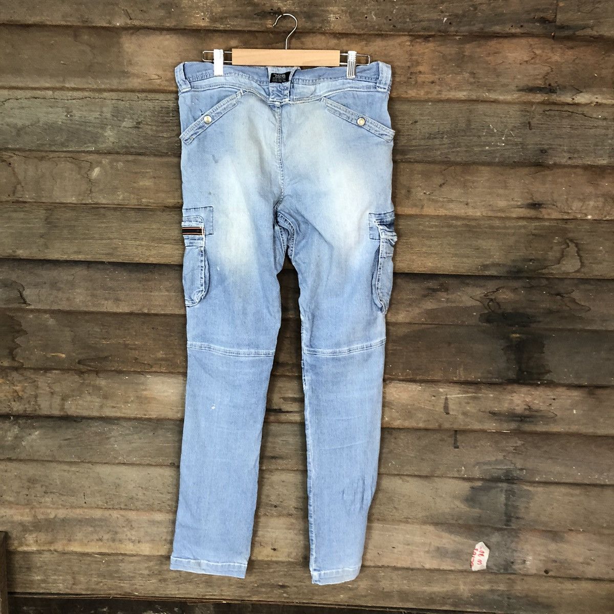 Japanese Brand Tora Blue thrashed dirty Distressed Denim Pants #5128 Size US 32 / EU 48 - 11 Thumbnail