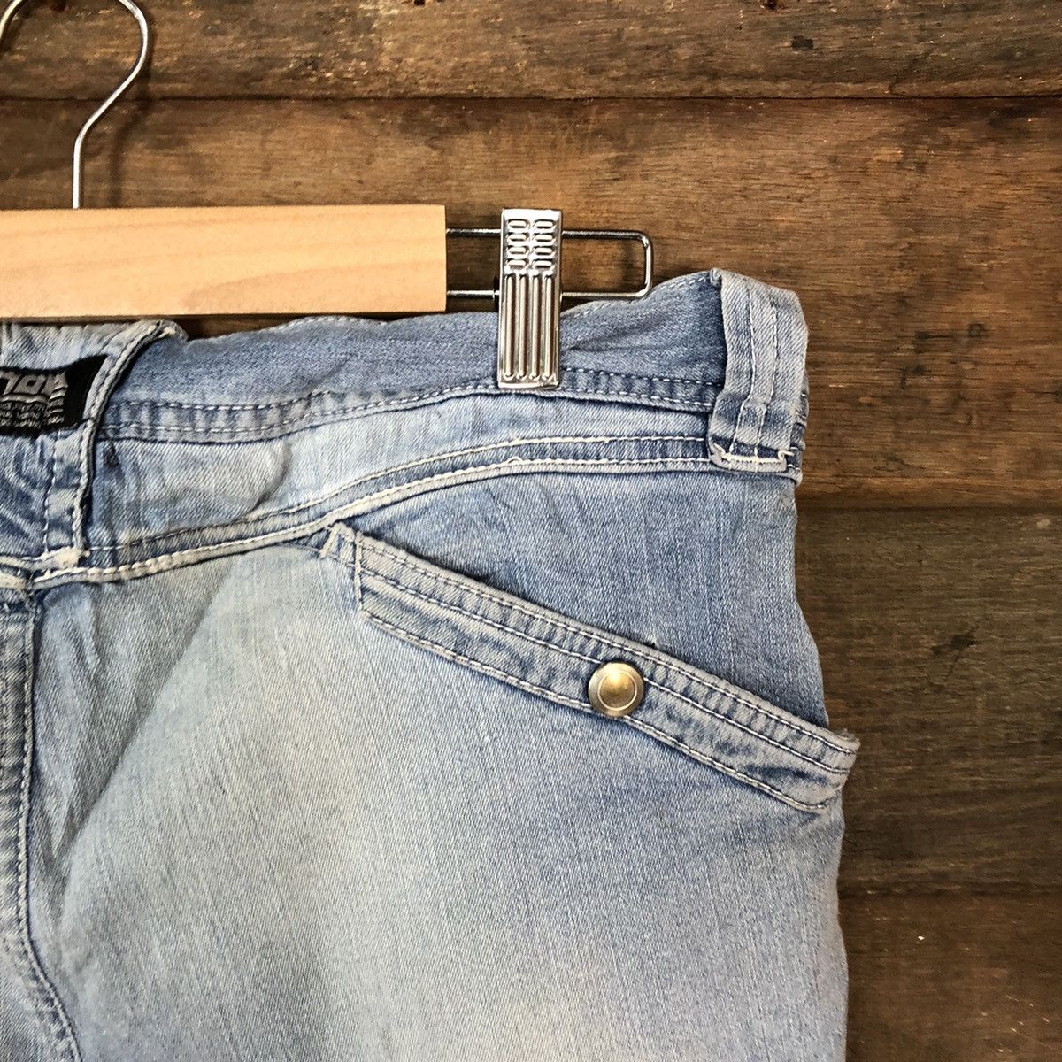 Japanese Brand Tora Blue thrashed dirty Distressed Denim Pants #5128 Size US 32 / EU 48 - 15 Thumbnail
