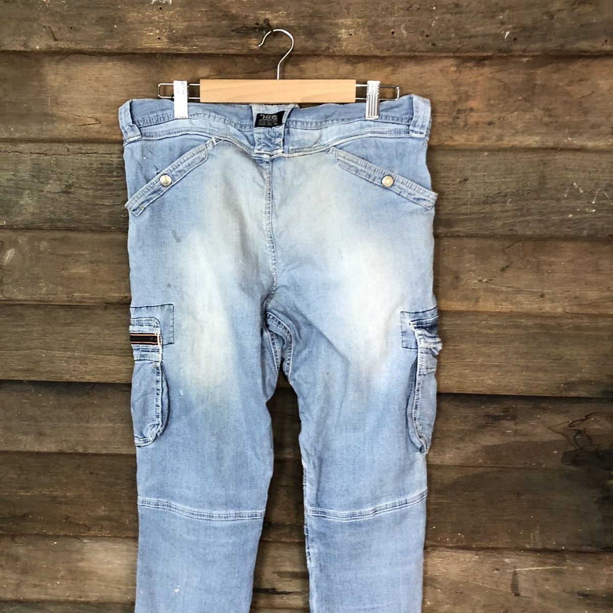 Japanese Brand Tora Blue thrashed dirty Distressed Denim Pants #5128 Size US 32 / EU 48 - 12 Thumbnail