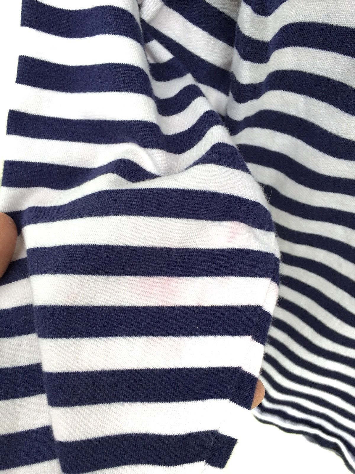 agnes b. Agnes B. White/Navy Blue Prisoners Shirts Size US M / EU 48-50 / 2 - 6 Thumbnail