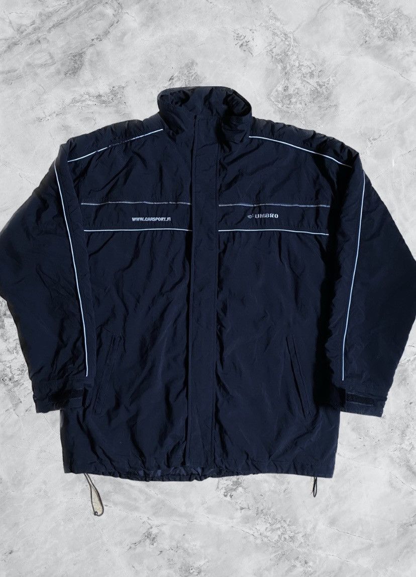Umbro × Vintage 90s Racing Jacket Umbro Carsport vintage black jacket Size US XL / EU 56 / 4 - 1 Thumbnail