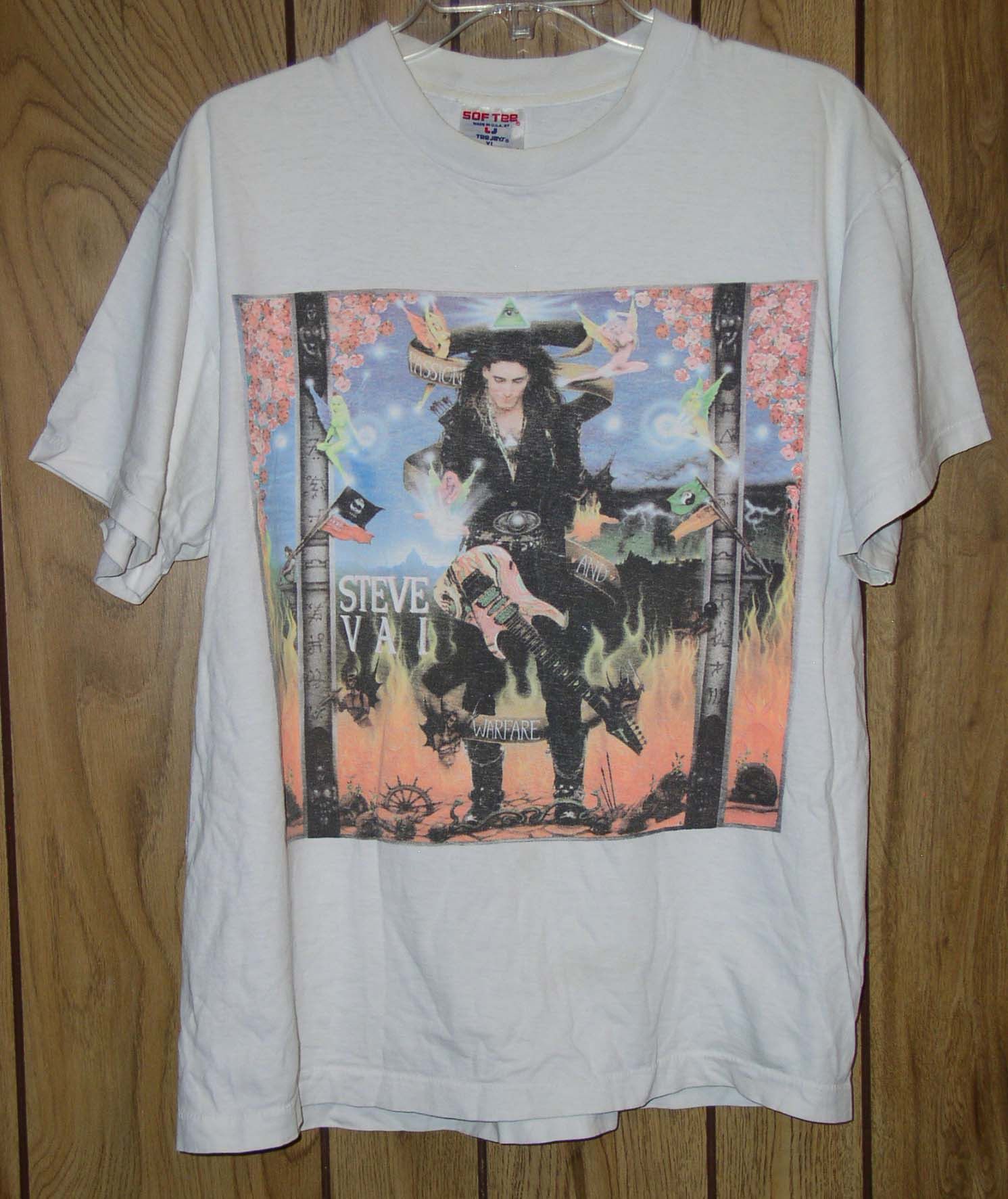 Steve Vai Concert Tour Shirt 1991 Passion And Warfare