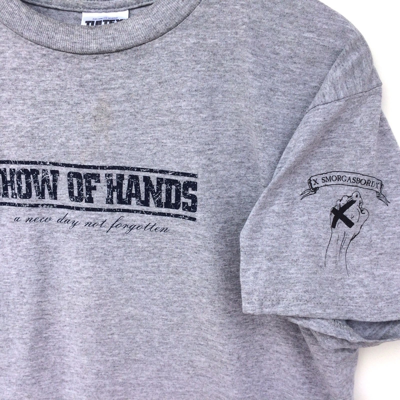Vintage Rare Vintage Show Of Hands Shirt Hardcore Punk Rock Hxc Nyh Size US M / EU 48-50 / 2 - 3 Thumbnail