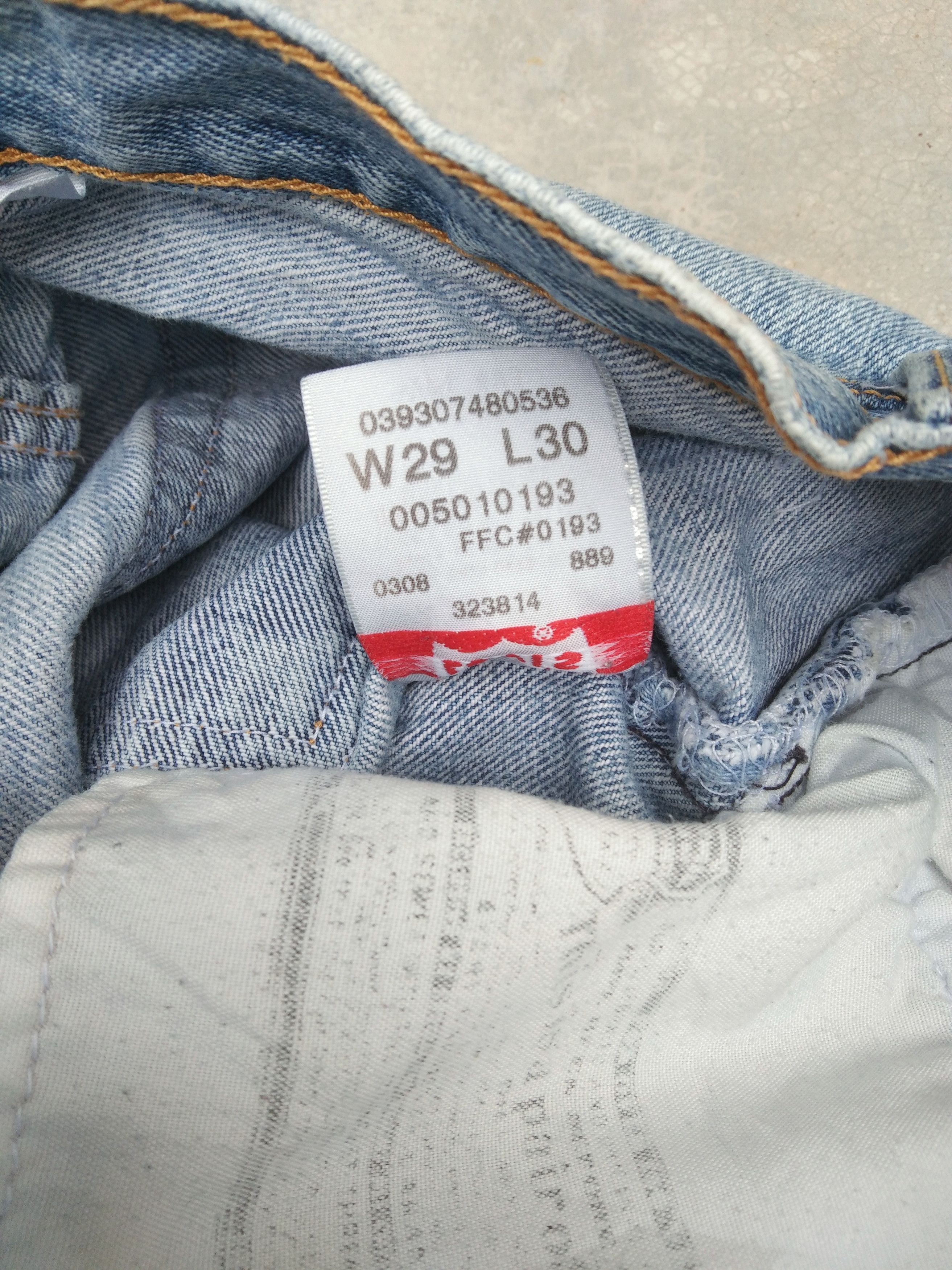 Levi's Vintage Levi's 501 Faded Blue Distressed Jeans 28x30 Size US 28 / EU 44 - 9 Thumbnail