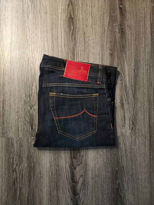 Jeans M100 E.Marinella Tokyo - Taille 33 Homme - Denim Bleu/gris Regular