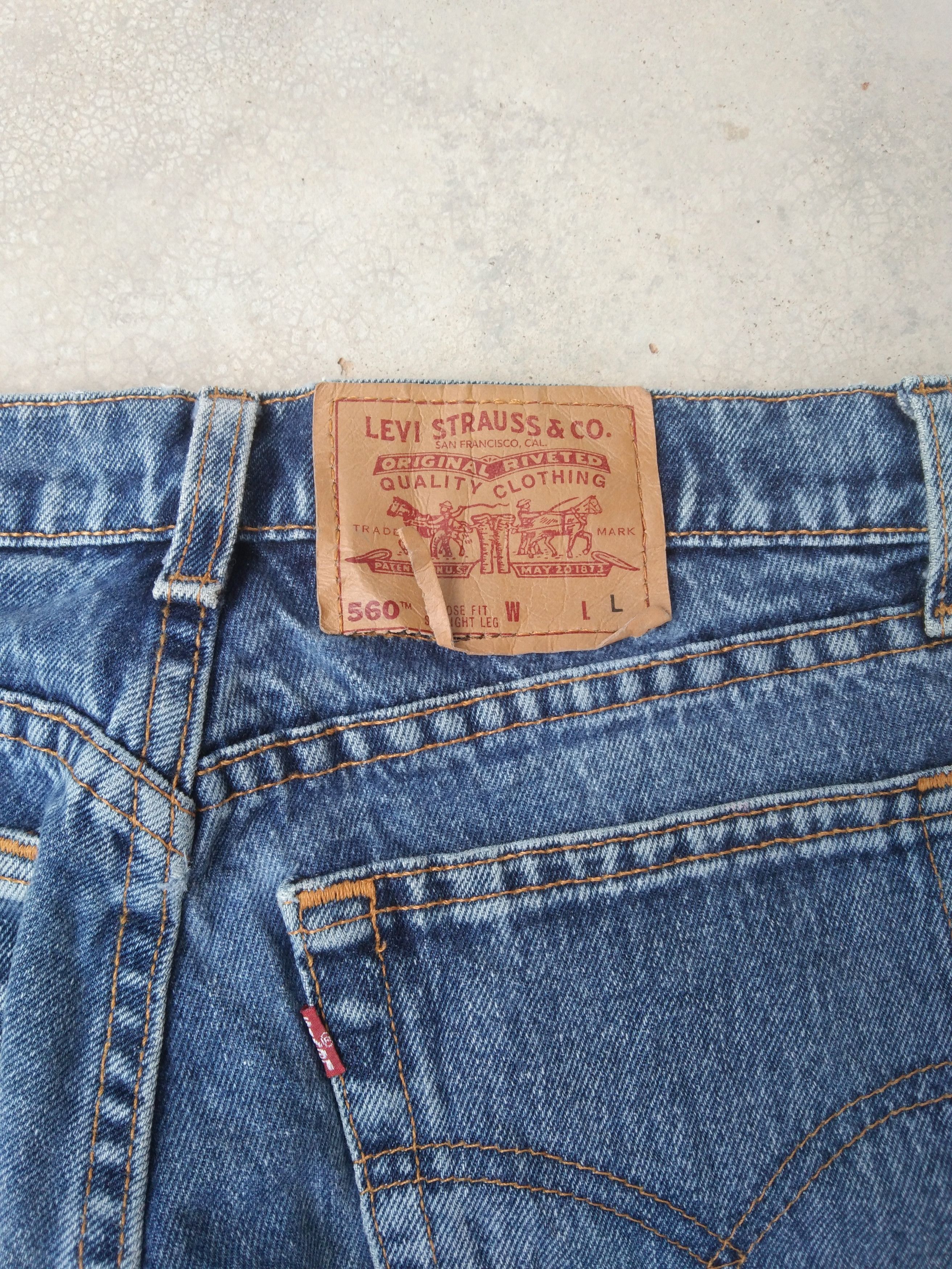 Levi's 90s Vintage Levi's Jeans 560 Made In USA 28x33 Size US 28 / EU 44 - 5 Thumbnail