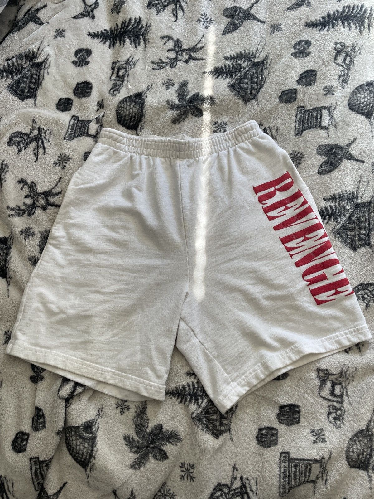 image of Revenge Sweatshorts in White, Men's (Size 30)