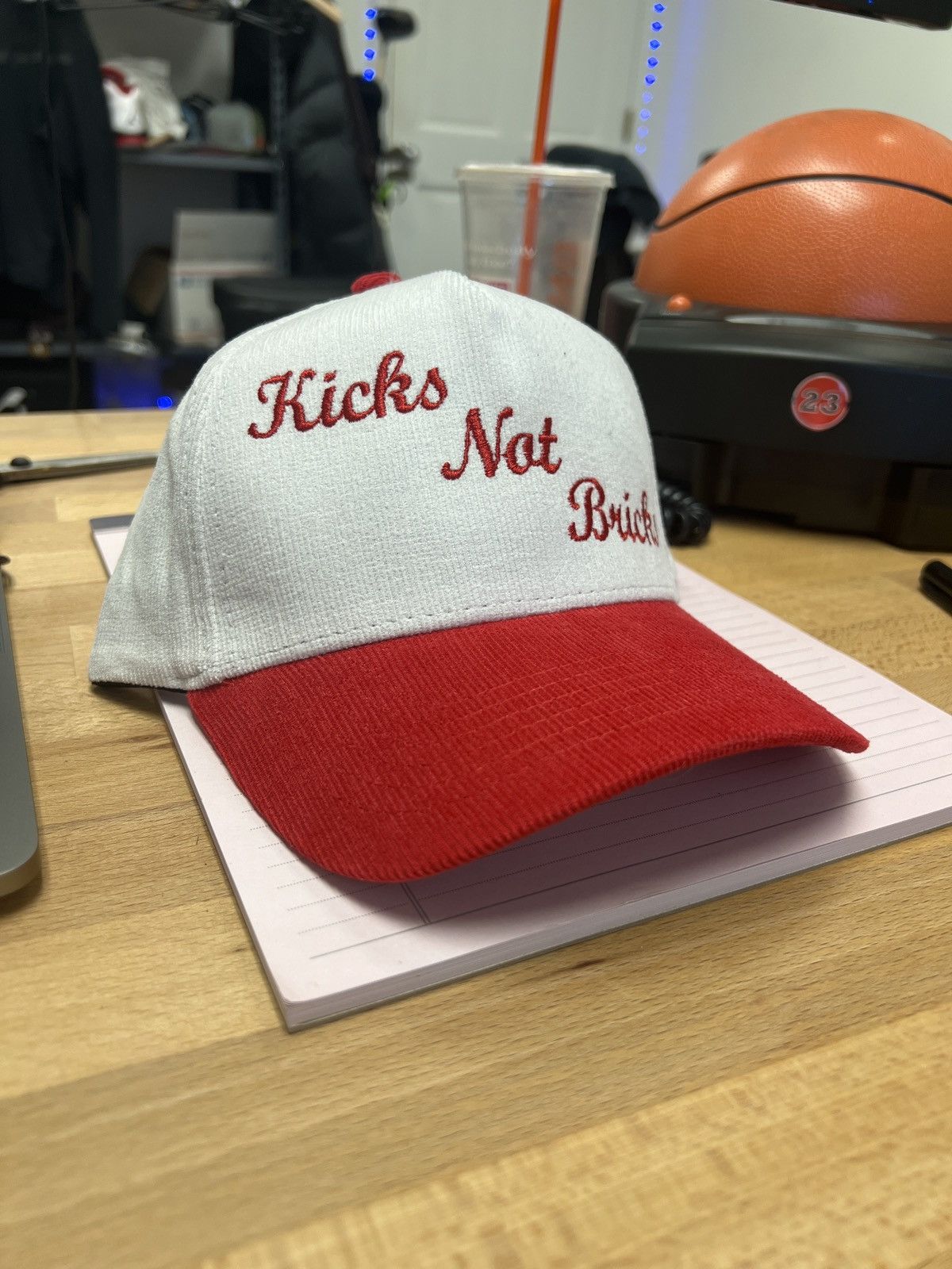 Streetwear Kicks Not Bricks Full Corduroy Hat Grailed