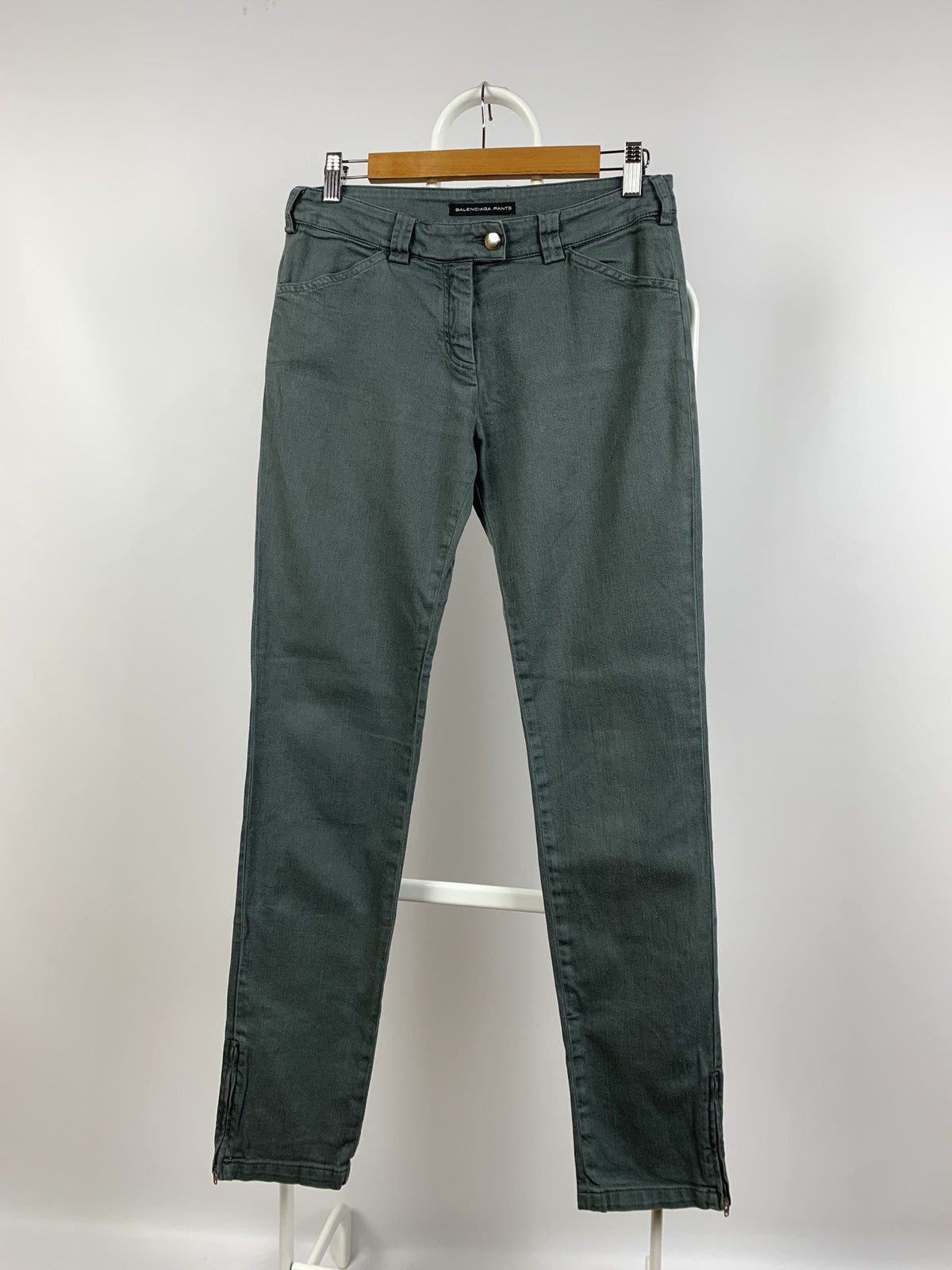 Balenciaga Balenciaga Women’s Ankle Zip Skinny Denim Jeans Pants Size 27" / US 4 / IT 40 - 7 Thumbnail
