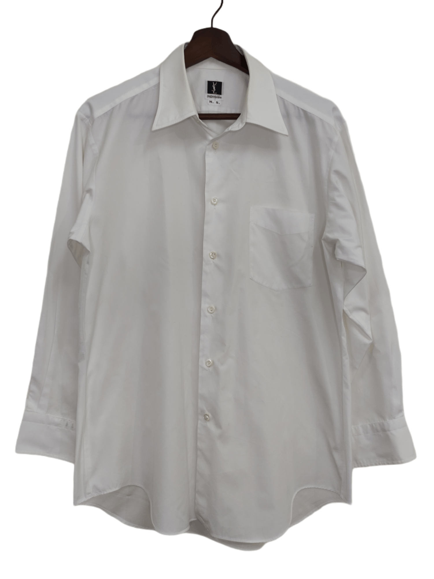 Vintage × Yves Saint Laurent Vintage 3x Yves Saint Laurent White And Stripes Shirts Size US M / EU 48-50 / 2 - 3 Thumbnail