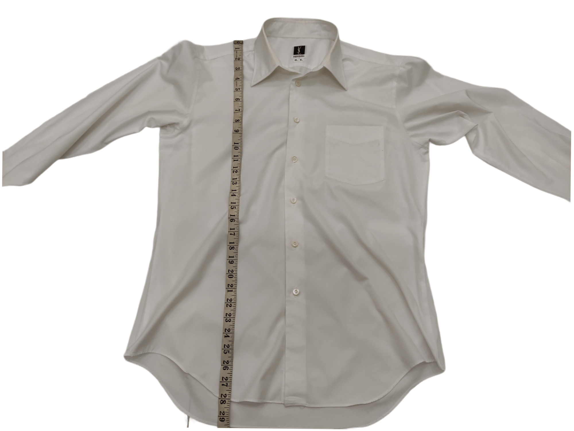 Vintage × Yves Saint Laurent Vintage 3x Yves Saint Laurent White And Stripes Shirts Size US M / EU 48-50 / 2 - 6 Thumbnail