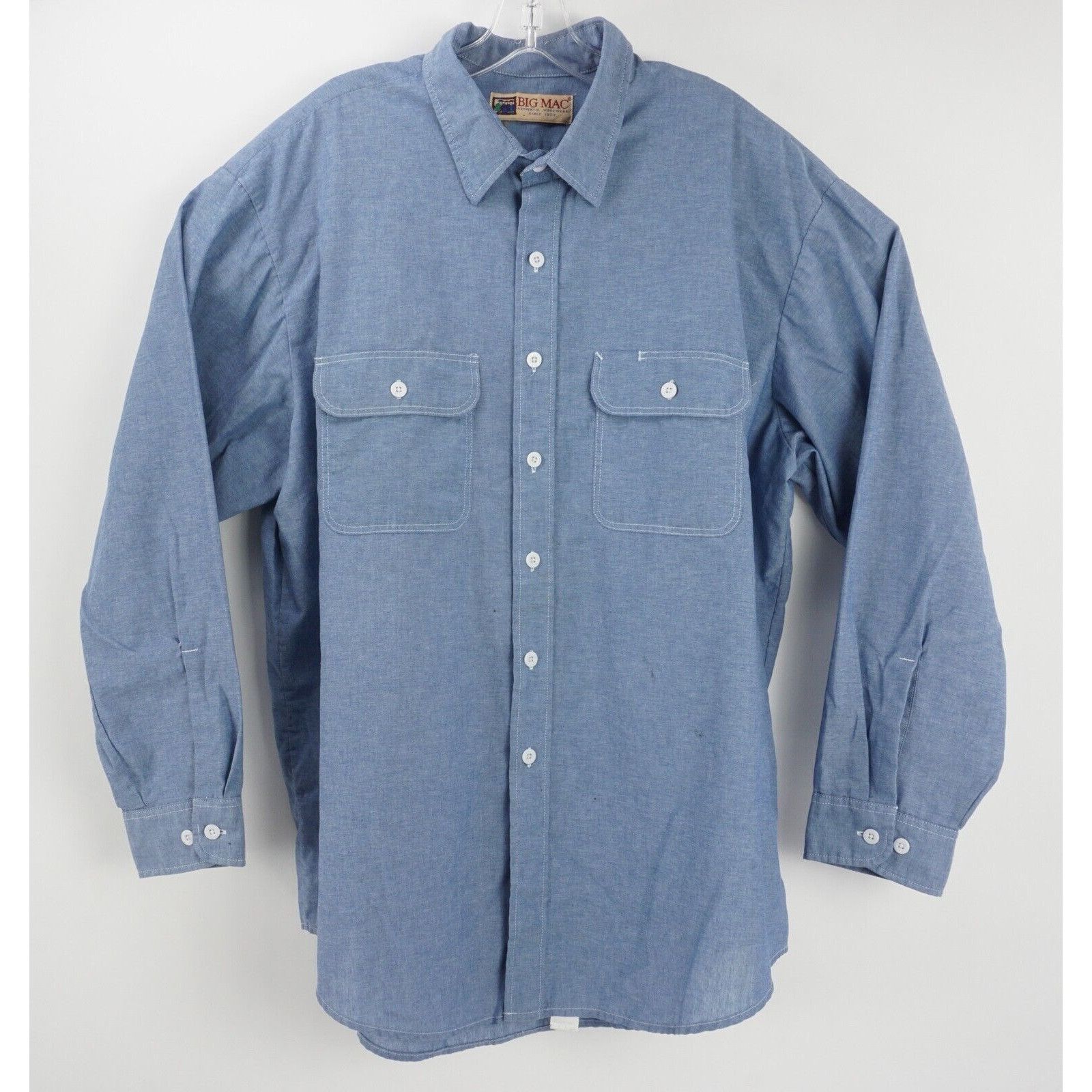Men's Vintage Grey/Mauve Big Mac Work Shirt L/XL