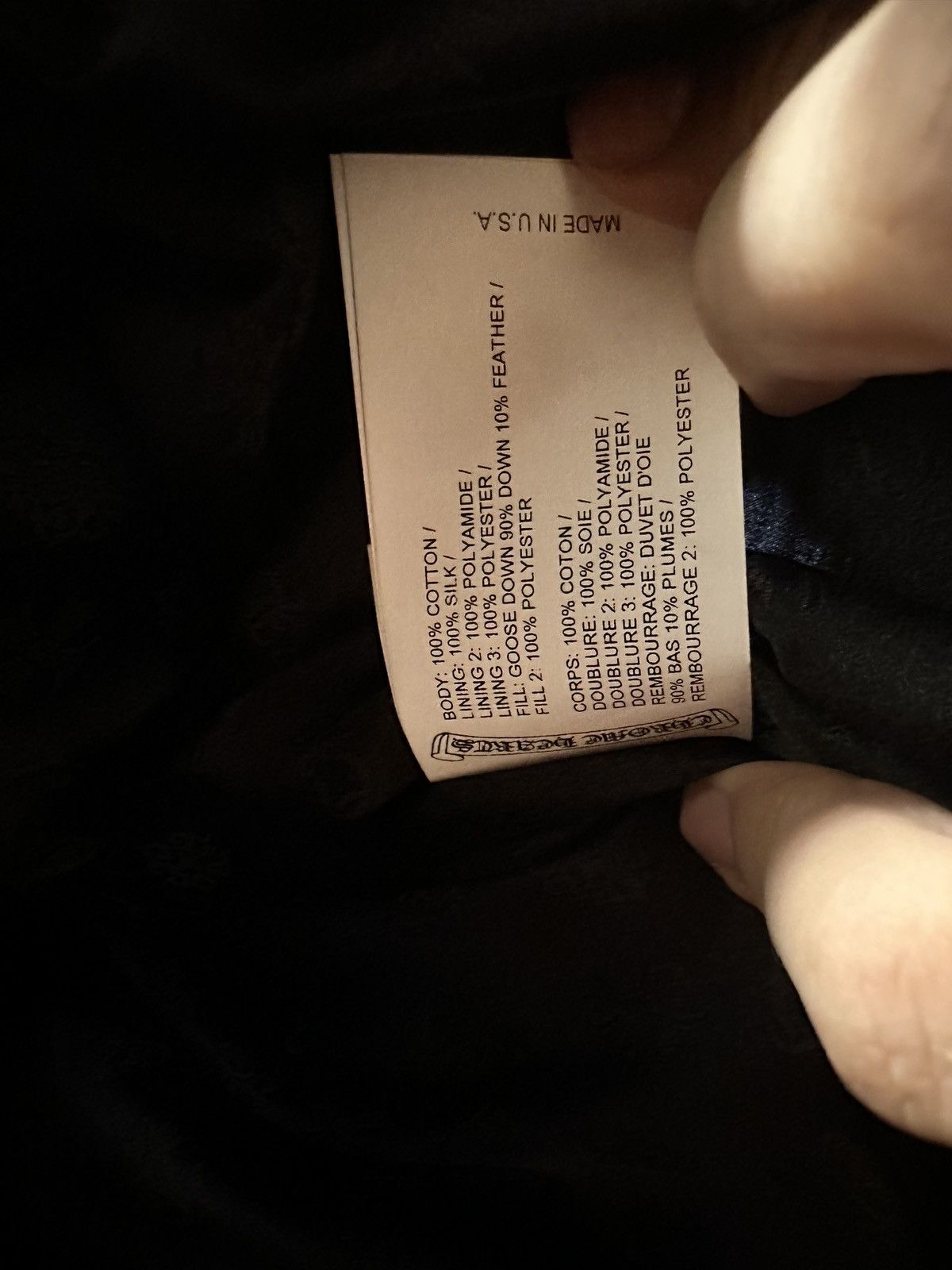 Chrome Hearts Down Jacket