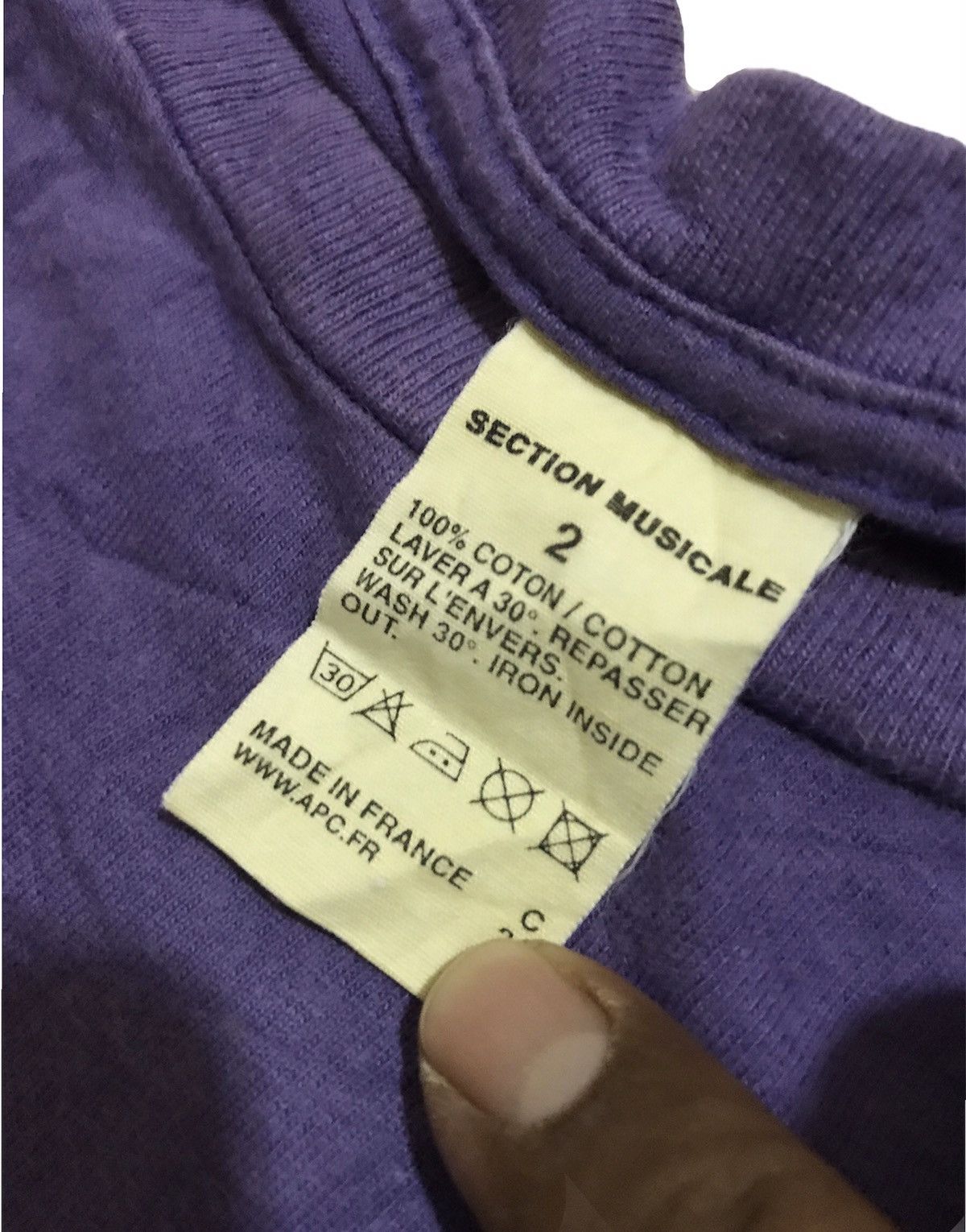 A.P.C. A.P.C Section Musicale L.A.M.F Long Sleeve Size US L / EU 52-54 / 3 - 7 Thumbnail