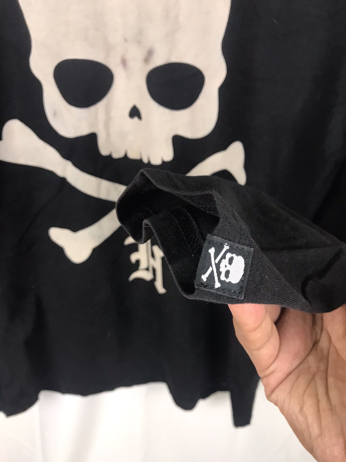 HYDROGEN Hydrogen Skull Big Logo Long Sleeve Shirt Size US L / EU 52-54 / 3 - 5 Thumbnail