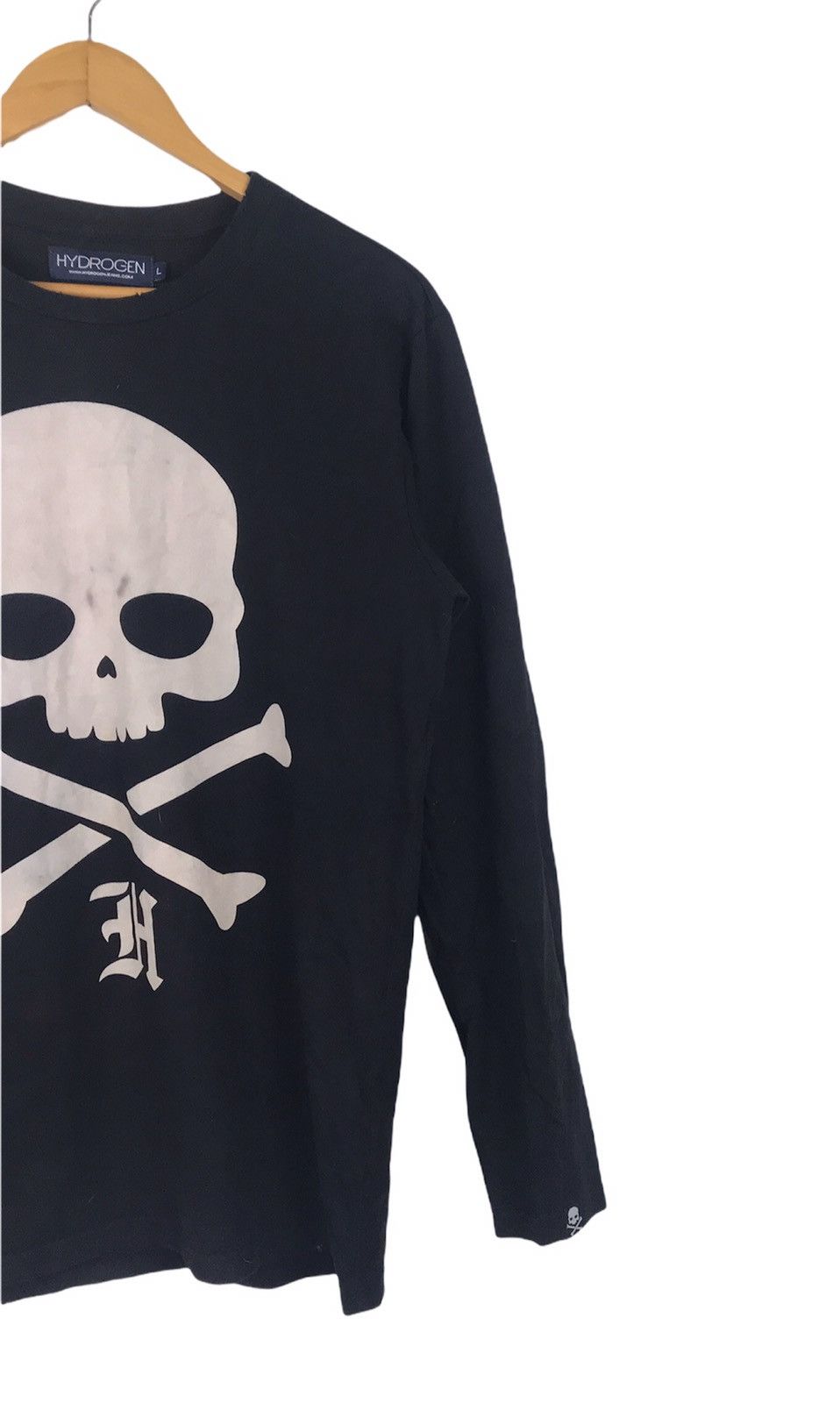 HYDROGEN Hydrogen Skull Big Logo Long Sleeve Shirt Size US L / EU 52-54 / 3 - 3 Thumbnail