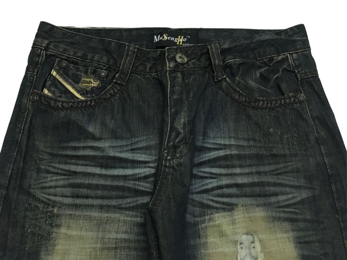 If Six Was Nine × Japanese Brand × Le Grande Bleu (L.G.B.) Rare Design Vintage Japanese Brand Musenghuo Jeans 2000s Size US 34 / EU 50 - 3 Thumbnail