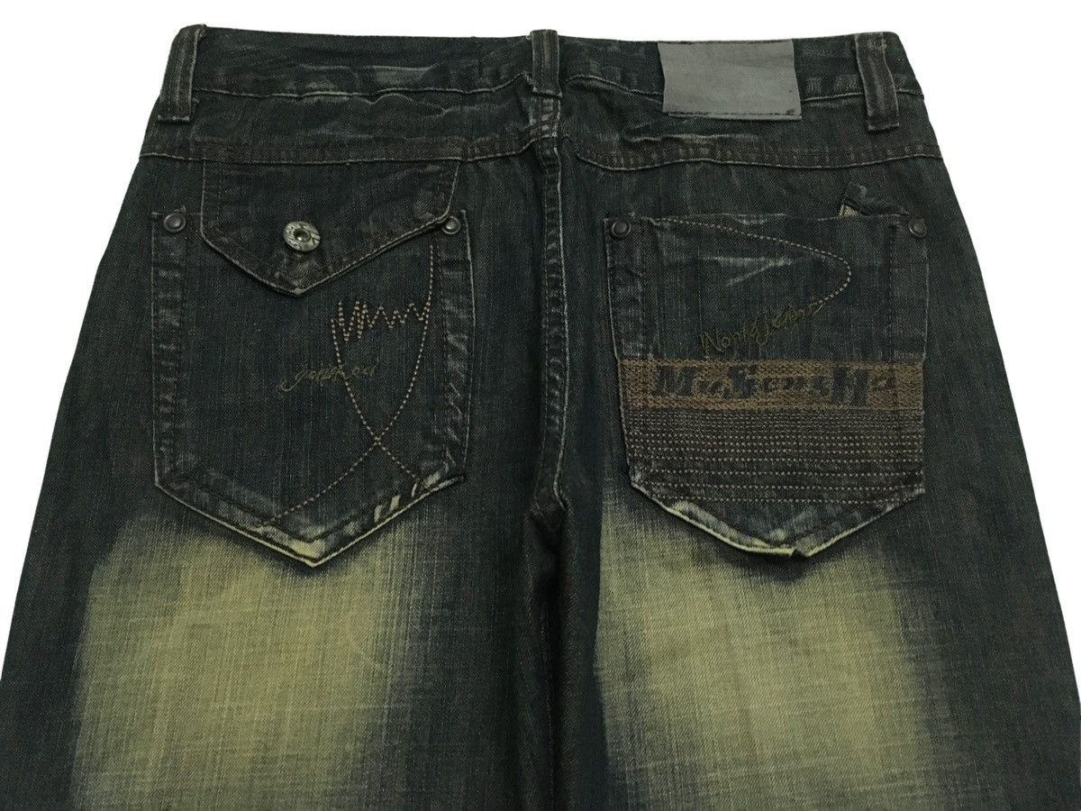 If Six Was Nine × Japanese Brand × Le Grande Bleu (L.G.B.) Rare Design Vintage Japanese Brand Musenghuo Jeans 2000s Size US 34 / EU 50 - 4 Thumbnail