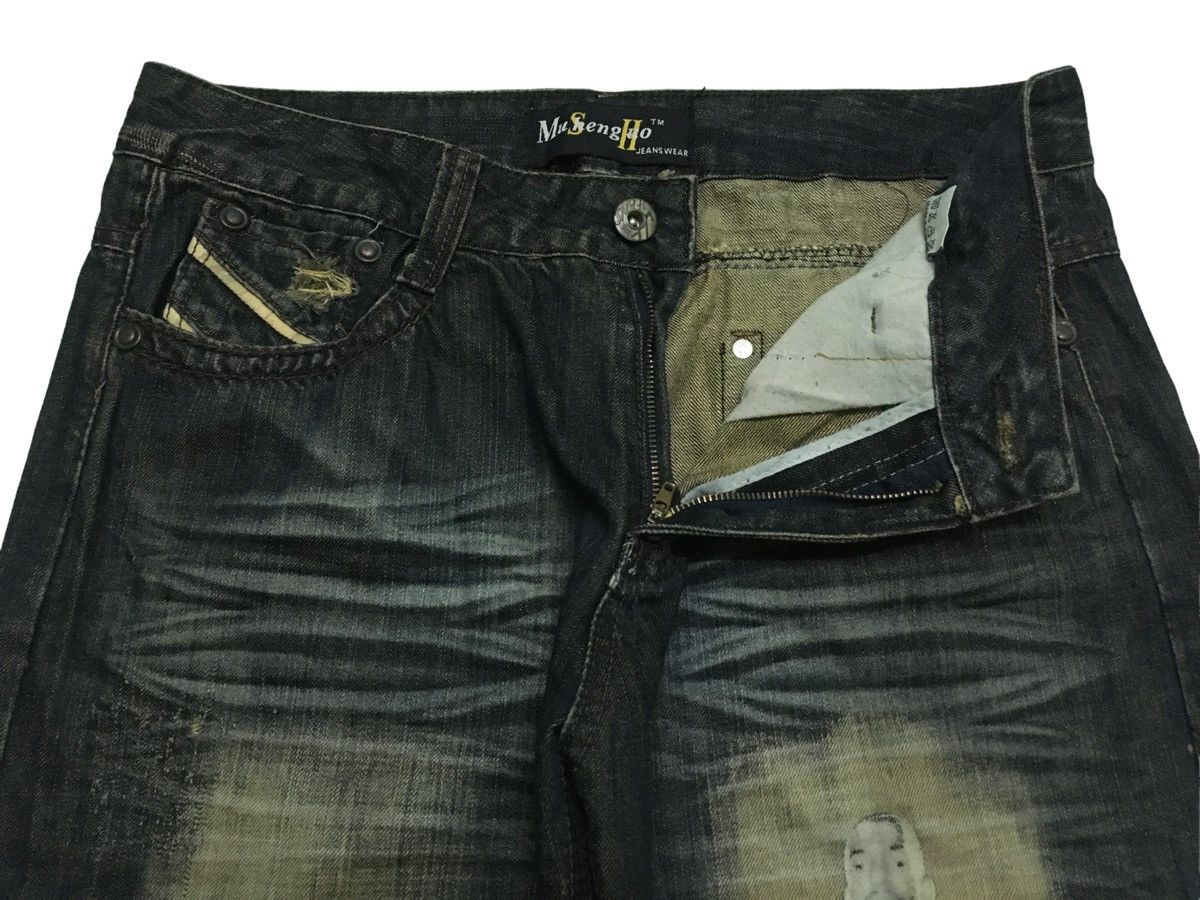 If Six Was Nine × Japanese Brand × Le Grande Bleu (L.G.B.) Rare Design Vintage Japanese Brand Musenghuo Jeans 2000s Size US 34 / EU 50 - 7 Thumbnail
