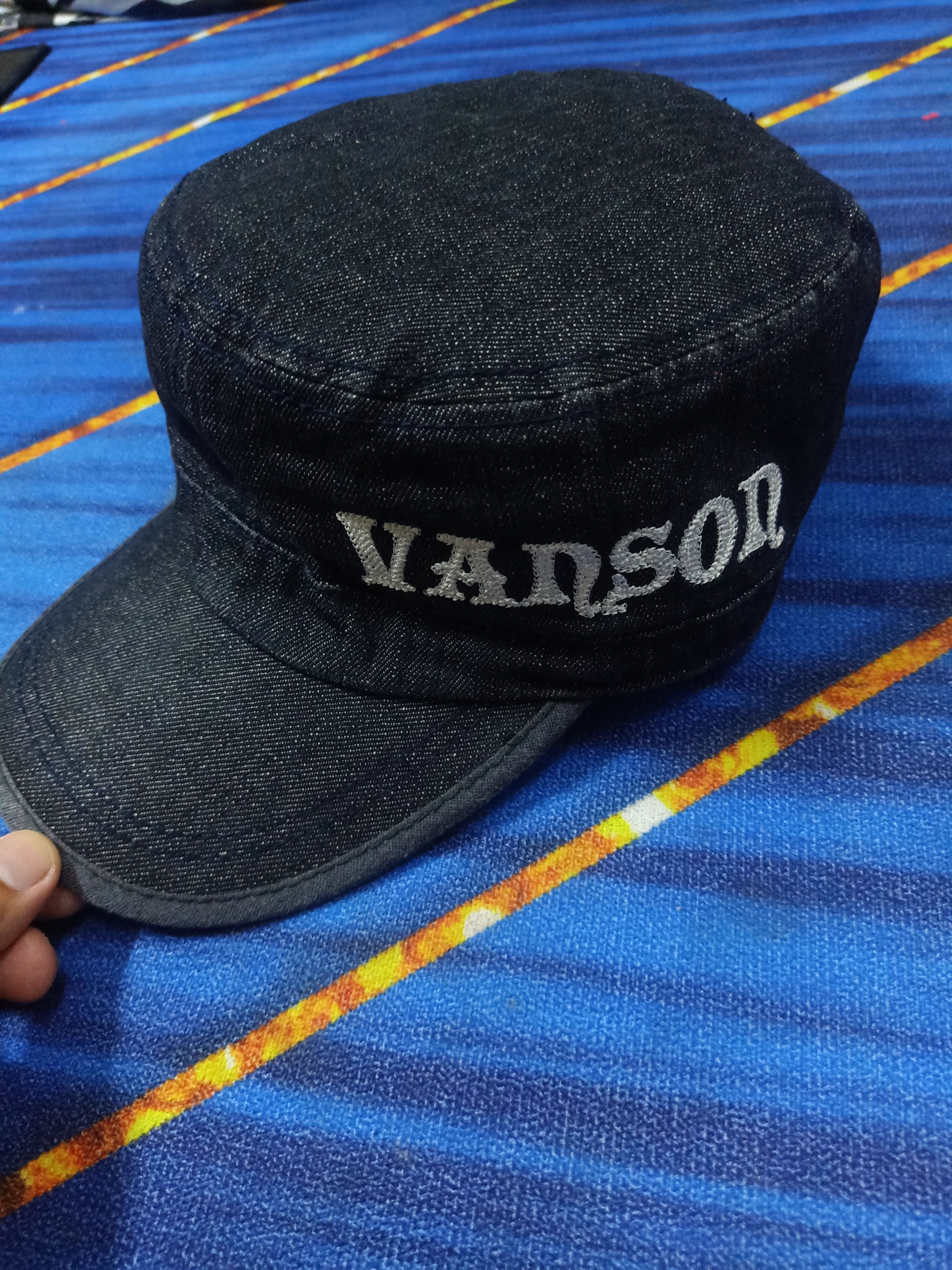 RIDING HIGH × Vanson Leathers Vanson Cotton Denim Hat Size ONE SIZE - 3 Thumbnail